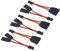 OliRC 6pcs Servo Y Cable 1 to 2 Y Leads Male to Female Extension Lead Wire for RC Airplane Model(C171-6)