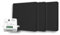 Interruptor inalámbrico y sin batería Autoalimentado Ecológico Calidad Profesional - Interruptor RF de 3 mandos + 1 relé radio empotrable - Largo Alcance - Interior y Exterior IP64 + Negro