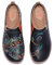 UIN Zapatos Planos de Cuero para Mujer, Mocasines Casuales de Microfibra para Viajes, Pintados a la Moda, sin Cordones, The Magic Pot, 37 EU