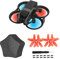 ZJRXM Avata FPV Drone Propeller Zubehör Schutzbox + 4 Stück Silent Flight Propeller Kit für DJI Avata FPV Drone Zubehör (Rot)