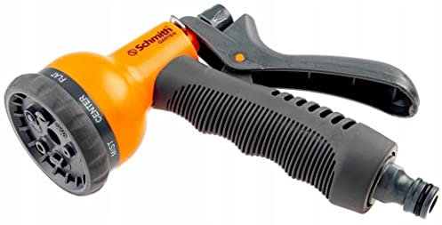 SCHMITH Gartenpistole mit 8 Bewässerungsfunktionen Multibrause Gartenbrause Handbrause Spritzbrause