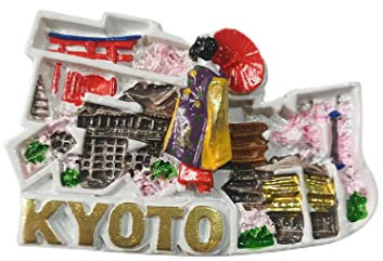 Kyoto Japan 3D-Kühlschrankmagnet, Souvenir-Geschenk, Kunstharz, handgefertigt, Kyoto Kühlschrankmagnet, für Zuhause und Küche