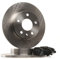 STARK SKBK-10990454 Bremsenset Hinten 264mm - Bremsen Set mit Bremsscheiben und Bremsbeläge Satz