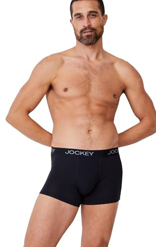 Jockey Chafe Proof Pouch Trunks - Boxershorts Herren im 2er Pack, Unterhosen mit ergonomisch geformter Tasche, atmungsaktive Männer Unterwäsche ohne Eingriff - Doppelpack