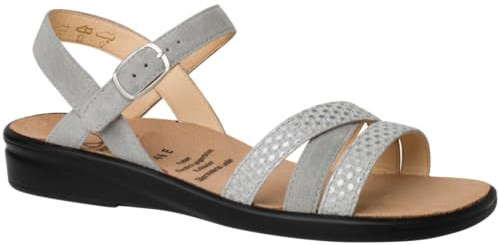 Ganter Damen Sonnica Sandale, Stone, 40.5 EU X-Schmal