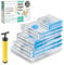 10 Pack Heavy Duty Vacuum Storage Bags Set with Pump, Compression Bags for Duvets, Clothes, Blankets