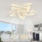 YUNLONG Lampadario con Ventilatore da Soffitto Compatibile con Alexa e Google Assistant, Ventola Soffitto con Luce Silenzioso, Motore DC Estate Inverno, Dimmerabile, per Camera da Letto, Bianco