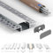 Tivendis LED Trockenbauprofil 2m mit Abdeckung mattiert | T1 Trockenbauprofile für LED Streifen 4er SET