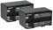 vhbw 2x batteria sostituisce Canon BP-955 per videocamera camcorder (4400mAh, 7,4V, Li-Ion)