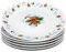MamboCat Candyman Lot de 6 assiettes plates en porcelaine pour 6 personnes avec décor de Noël bleu glacé I Vaisselle pour Noël, l'Avent et Saint-Nicolas
