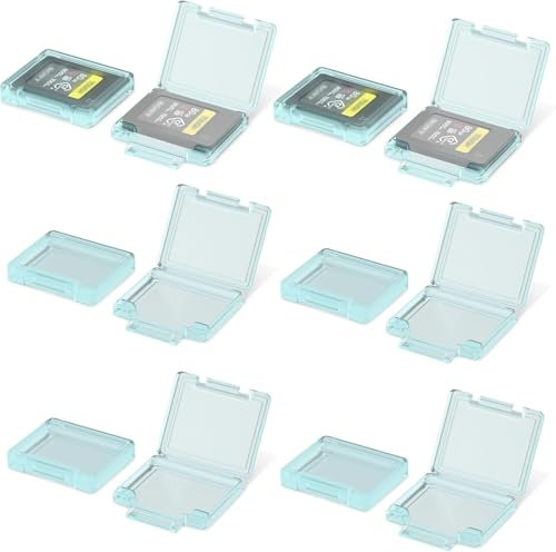 KIWIFOTOS CFexpress Type A Card Case, Memory Card Holder Plastic case Storage for Sony Alpha A1 II, A1, A9 III, A9 II, A7R V, A7S III, A7 IV, FX3, FX30 - Camera Cards Storage Box With Labels(12-Pack)