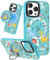 Kokaade for iPhone 15 Pro Max Case for Women Girls - Cute Kawaii Dinosaur Design Compatible with Magsafe for Magnetic Ring Holder Stand Phone Cover Girly TPU Funda for iPhone 15 Promax