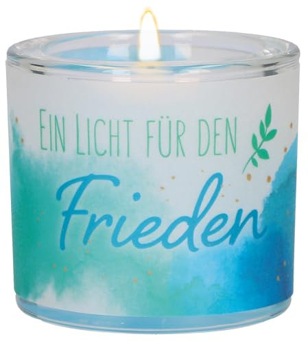 Windlicht aus Glas - Friedenslicht