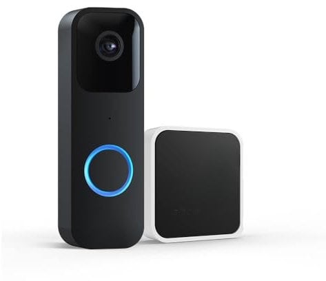 Blink Video Doorbell with Sync Module 2 | Two-way audio, HD video Quality, long battery life, motion detection feature, chime app alerts, Works with Alexa (Black)