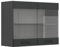 Vicco Armario de Cocina con Vidrio R-Line, Antracita casa de Campo, 80 cm
