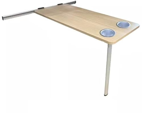 GTATBTG Table pliable pour camping-car avec pieds pliants + table + kit coulissant amovible pour camping-cars et camping-cars