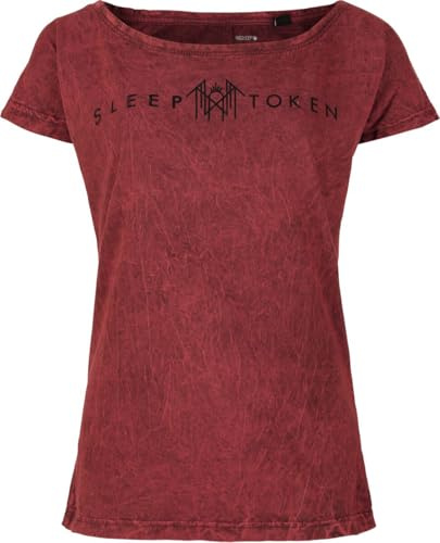 Sleep Token Circle Logo Frauen T-Shirt rot Band-Merch, Bands
