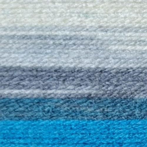James C Brett Aurora Chunky with Wool 100g Knitting Yarn (AC01 Cloudy Skies, 1 Ball)