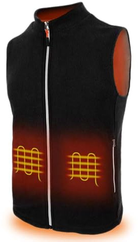 Warm Storm Heated Vest for Women & Men,Self Heating Jacket with USB Power, 3 heating levels and 5 Heating Zones, Machine Washable,Heated Waistcoat for Skiing,Fishing,Outdoor(NO Included Battery Pack)