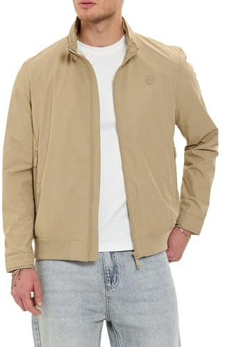 Redbridge Übergangsjacke Leichte Blouson Jacke mit versteckter Kapuze im Stehkragen Casual Freizeitjacke für Frühjahr und Herbst