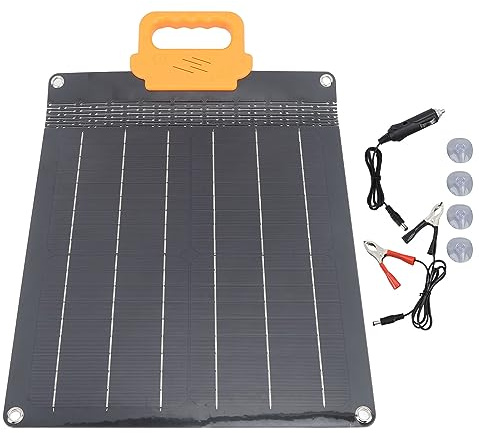 Panneau solaire Flexible 20W 18V, pliable, haute Conversion, chargeur avec poignée pour l'extérieur (Noire)