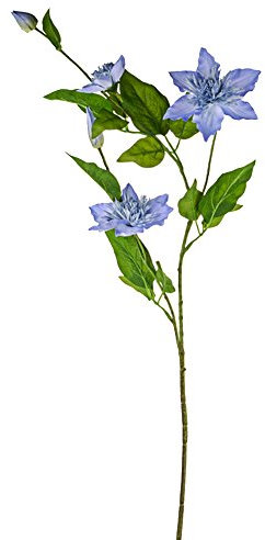 FloristryWarehouse Clematis Spray Artificial Silk 79cm Pale Blue