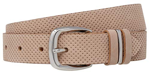 TOM TAILOR DENIM für Frauen Gürtel & Riemen Rauledergürtel mit Loch-Muster light old rose, 95