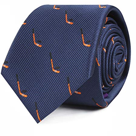 AUSCUFFLINKS Ice Hockey Fan Ties | Christmas Stuffer for Men | Work Ties for Him | Bday Pressie for Guys (Ice Hockey)