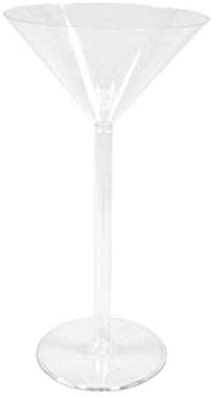 HOBI Vase sur Pied Maxi Coupe à Martini en Plastique 46 cm