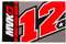 TOP RACERS top riders official collections Bandiera 12,Unisex,One Size,Multi