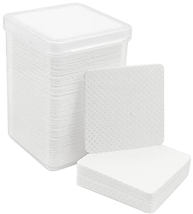 200 PCS Lash Extension Wipes, Lint-Free Non-Woven Removal Tool for Eyelash Extension Glue & Nail Polish Remover Wipes (White)
