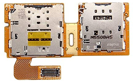 ZZjingli Repairparts SIM & Micro SD Card Reader Contact Flex Cable for Samsung Galaxy Tab S2 9.7 / T815