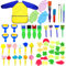 Fycooler Kits de Pintura artística con Dedos para niños,57pcs Kits de Pintura Temprana Bricolaje,Lavable no tóxicas,Libro de Dibujo,Delantal de Pintura,Niños Pintura Temprana Artes DIY Artesanías