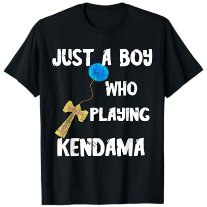 Just A Boy Who Playing Kendama Player Sport Japanisches Spiel T-Shirt