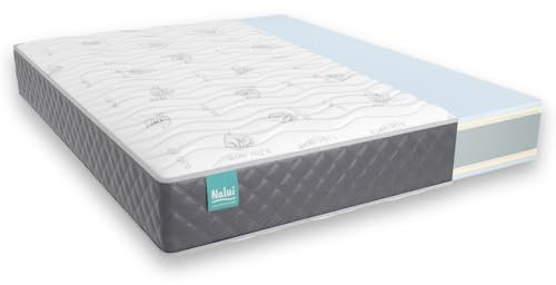 Don Descanso - Colchón 75x180 Viscoelastico Mulhacen DualSense, Altura ± 26cm. Multicapa con Núcleo GravityFoam, Firmeza Alta, Doble Cara Invierno/Verano, Transpirable. Fabricado en España, Gris