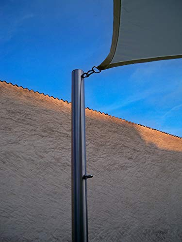 Sonnensegelmast Edelstahl 6035/3-2 Hülse 75cm