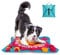 Nobleza - Alfombra Olfativa Juego de Inteligencia para Perros – Juguete Interactivos Snuffle Mat para Perros - Estera de Alimentación Lenta Portátil para Entrenamiento de Forrajeo, 70*70cm