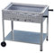 BSR-Grillen Holzkohlegrill Grillwagen mit Rollen Kohlegrill aus Edelstahl 81x53x80 cm Grillfläche 76x47 cm ideal für Privat Verein Catering Gastronomie (Grillrost Edelstahl zerlegbar)