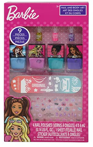 Townley Barbie 4pk Nail Polish with Accessories