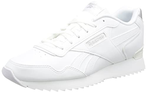 Reebok Women Glide Ripple Clip Sneaker, Footwear White/Silver Met./Footwear White, 6