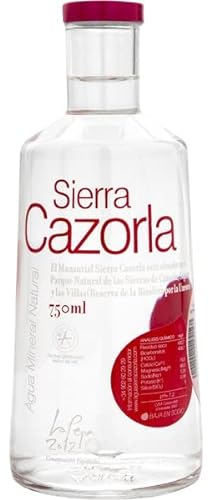 Sierra carzola - Eau minérale naturelle sans gaz - bouteille en verre - décoration de bouteille - 750 ml