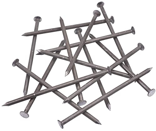SKIR'CO Lot de 140 clous de construction à tête ronde et plate en acier 4,0 x 120 mm Clous à fil commun multi-usages pour bois