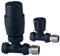 Anthracite Straight TRV Thermostatic Radiator Valves Modern Radiator Valves 15mm x 1/2 (Set of 2) for Heated Towel Rails & Central Heating Radiators Radiator Valve Set