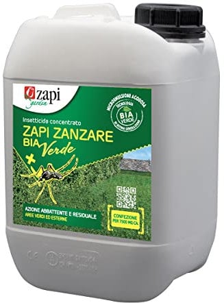 Zapi Garden | Zapi Zanzare Bia Verde - Insetticida Antizanzare Concentrato, Fino a 3 Settimane Senza Zanzare, da Esterno Giardino, 5 litri