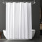 URAQT Duschvorhang, Anti-schimmel Wasserdicht Schnelltrocknend Duschvorhänge, Waschbar PEVA Shower Curtains 180x180 cm mit 12 Duschvorhangringen, Badewanne Shower Curtain mit Metall Knopfloch (Weiß)