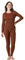 LAPASA Merino Wolle Thermounterwäsche Set Damen, Merinowolle warm Unterhemd Langarmshirt & Thermo Unterhosen Leggings (L58), Braun (Warm), S