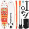 MSPORTS SUP - Stand Up Paddling Board - Aufblasbar Komplettes Paddleboard Zubehör Verstellbares Paddel, hochwertige Pumpe + 2X Paddelstock + wasserdichte Smartphone Tasche + Multifunktionstasche