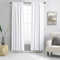 DONREN Lot de 2 rideaux brise-vue, insonorisants et thermo-isolants, blanc pur, pour embrasures de portes/placards, division de pièce et habillage de fenêtre/chambre, 132 x 203 cm de long