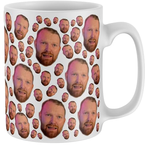 Purple Print House Personalised All Over Face Mug Funny Men Women Secret Santa Gift Ceramic 11oz Cup