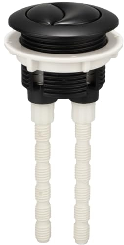 Taps2Traps Matt Black Toilet Flush Button Replacement, Upgrade Your Bathroom with This Stylish and Durable Replacement - fits 38mm-43mm Hole